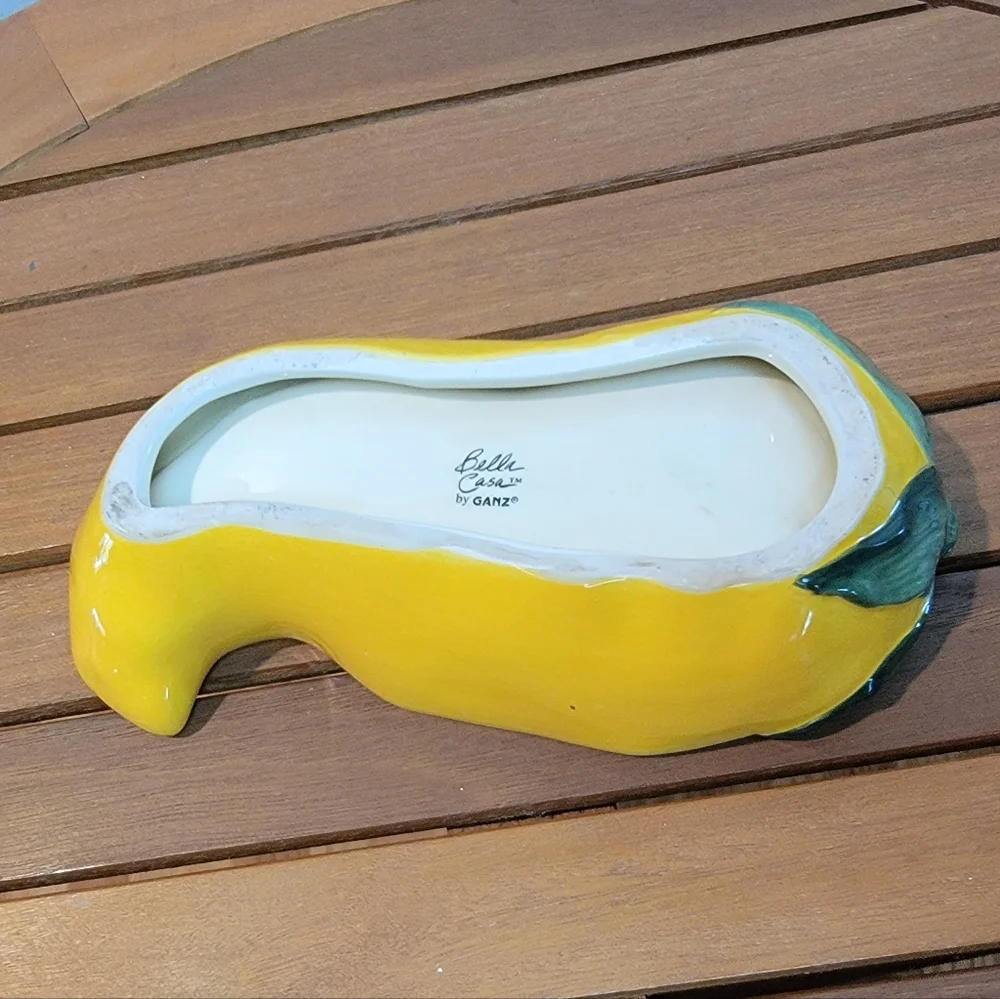Bella Casa by‎ Ganz Yellow Pepper Dipping Bowl Salsa Queso Guacamole Replacement